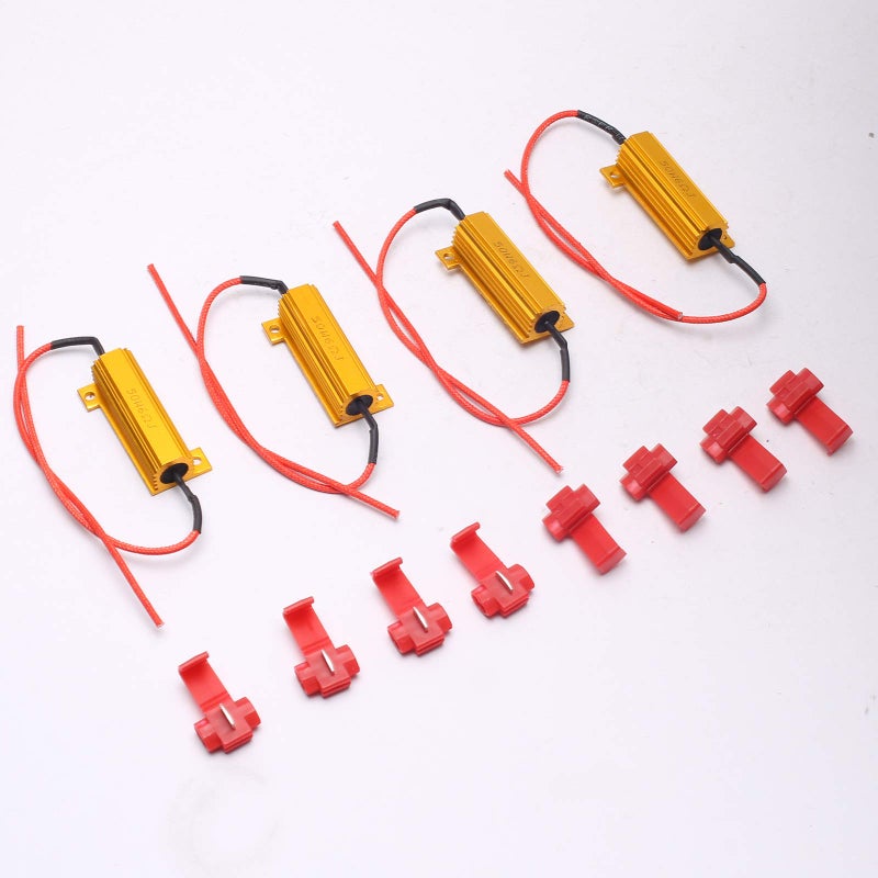 DEVMO 4pcs Load Resistor 50W 6RJ 6ohm LED Decoder FIX Hyper Flash Turn Signal Blinker Brake Steering Light For LED Conversion Kit - Image 1